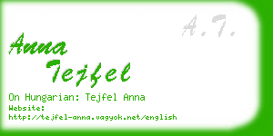 anna tejfel business card